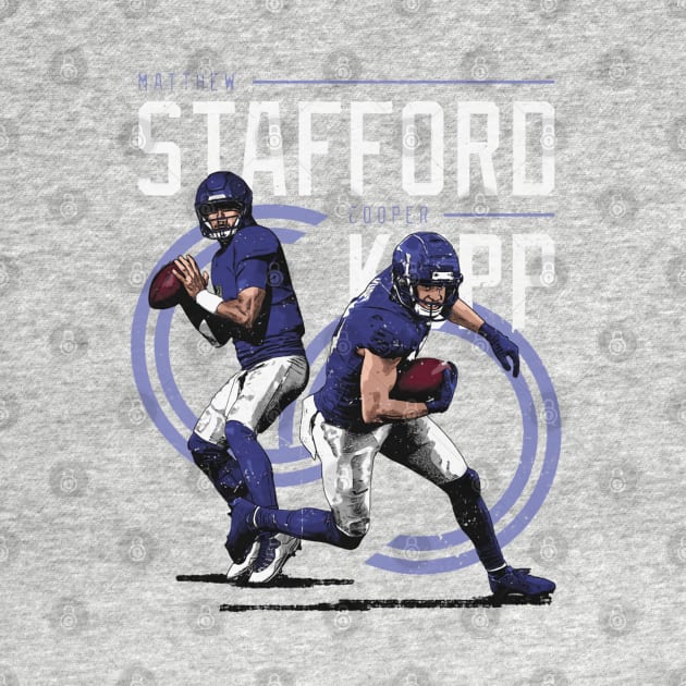 Matthew Stafford & Cooper Kupp Los Angeles R Duo by Buya_Hamkac